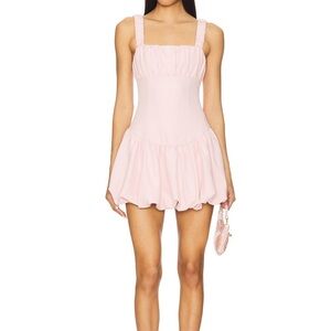 Chic Light Pink Mini Dress